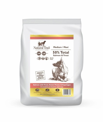 NATURAL TRAIL Medium Maxi Breed Salmon 2kg łosoś ze szparagami