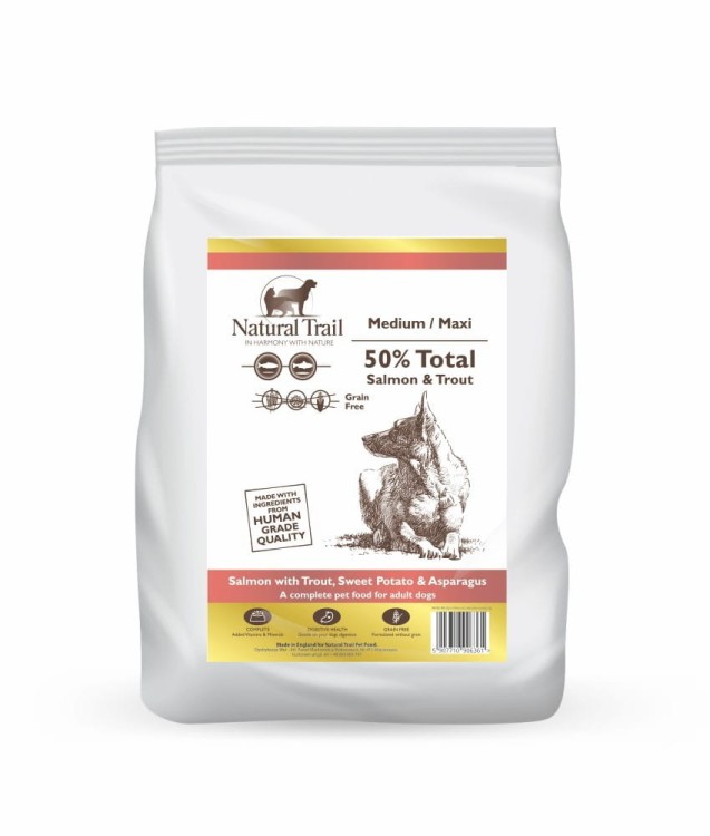 NATURAL TRAIL Medium Maxi Breed Salmon 2kg łosoś