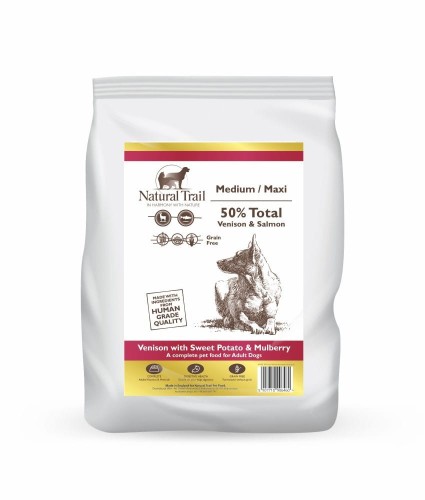 NATURAL TRAIL Medium Maxi Breed Venison & Salmon 2kg dziczyzna z łososiem
