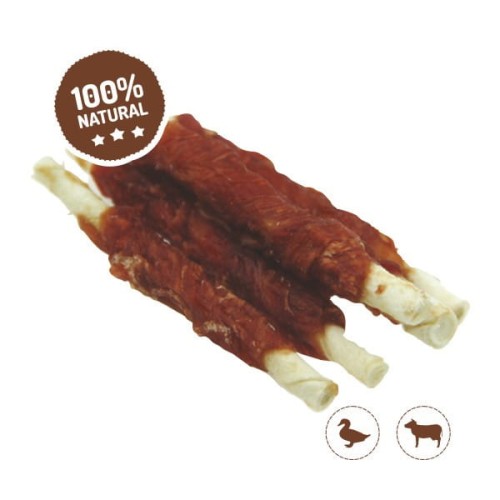 WET-ART Pałki wołowe owinięte kaczką 500g naturalny przysmak dla psa