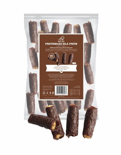 WET-ART Rurki ryżowe z wołowiną 500g przysmak dla psa