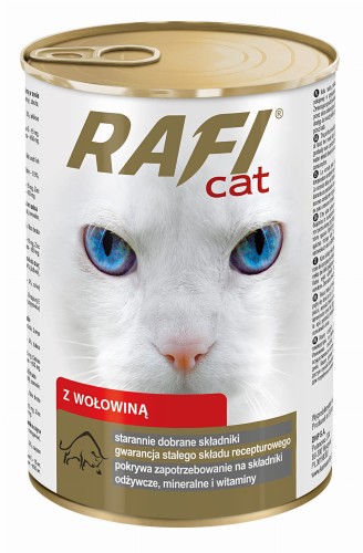 RAFI Cat z wołowiną w sosie 415g