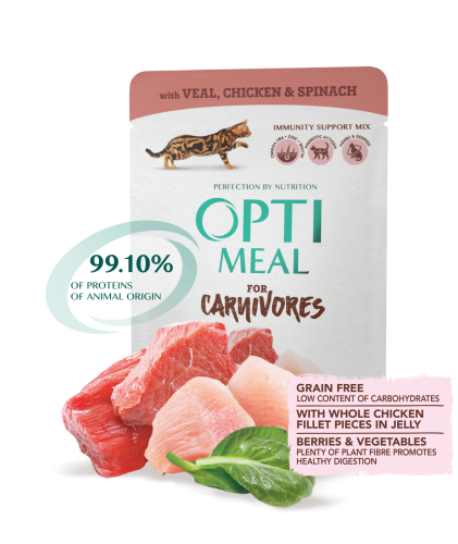 OPTIMEAL dla KOTÓW Mix smaków (3+1 gratis)