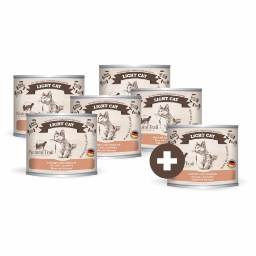 NATURAL TRAIL Light Cat Sterilised 6x200g puszka