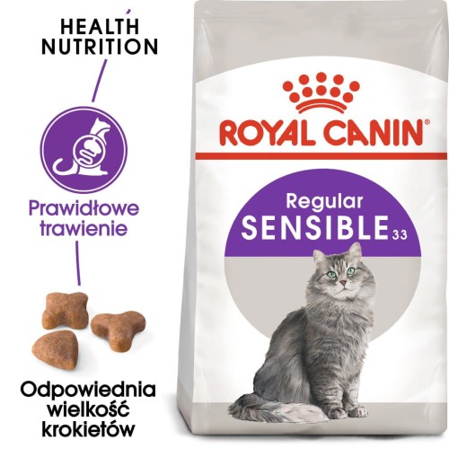 ROYAL CANIN Sensible 33 4kg koty dorosłe o wrażliwym przewodzie pokarmowym