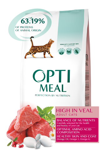 OPTIMEAL dla KOTÓW z cielęciną 10kg