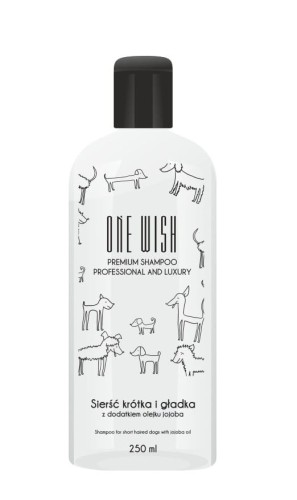 One Wish szampon dla psów o sierści krótkiej i gładkiej 250ml