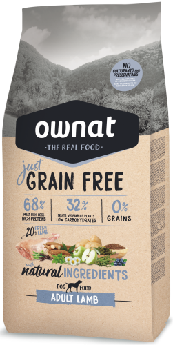 Ownat Just Grain Free Dog Adult Lamb 14kg