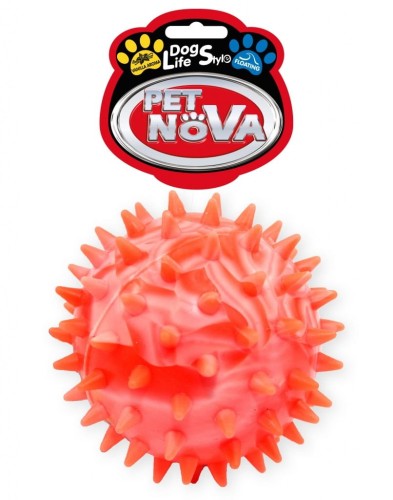 PET NOVA zabawka dla psa PIŁKA z wypustkami 7,5cm