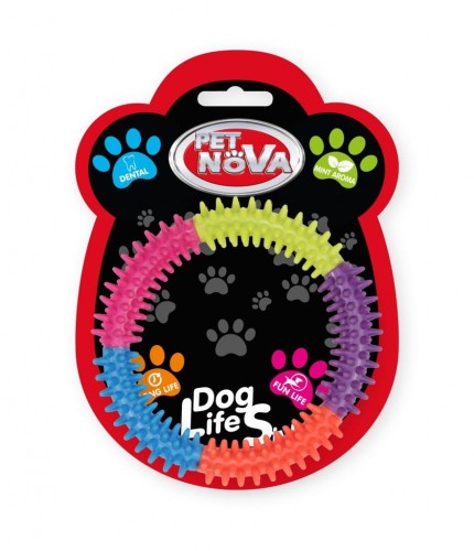 PET NOVA zabawka dla psa RINGO kolorowe 15cm mięta
