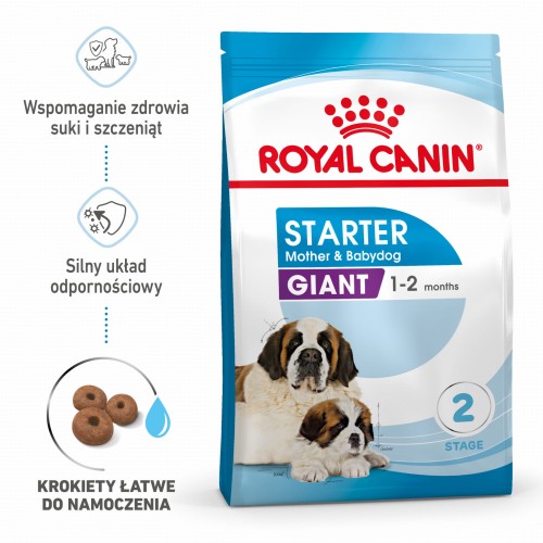 ROYAL CANIN Giant Starter Mother & Babydog 15kg suki w ciąży i laktacji, szczenięta od 4 do 8 tygodnia życia