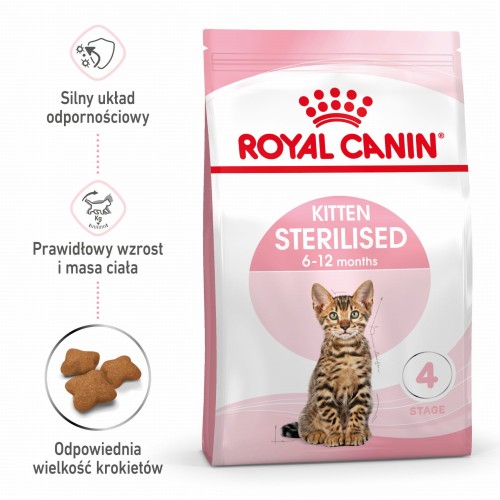ROYAL CANIN Kitten Sterilised 400g kocięta sterylizowane od 6 do 12 miesiąca życia
