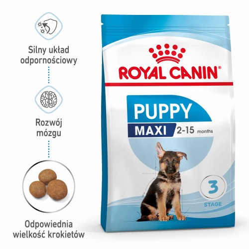ROYAL CANIN Maxi Puppy 15kg szczenięta od 2 do 15 miesiąca życia
