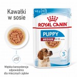 ROYAL CANIN Medium Puppy 10x140g karma mokra dla szczeniąt psów ras średnich